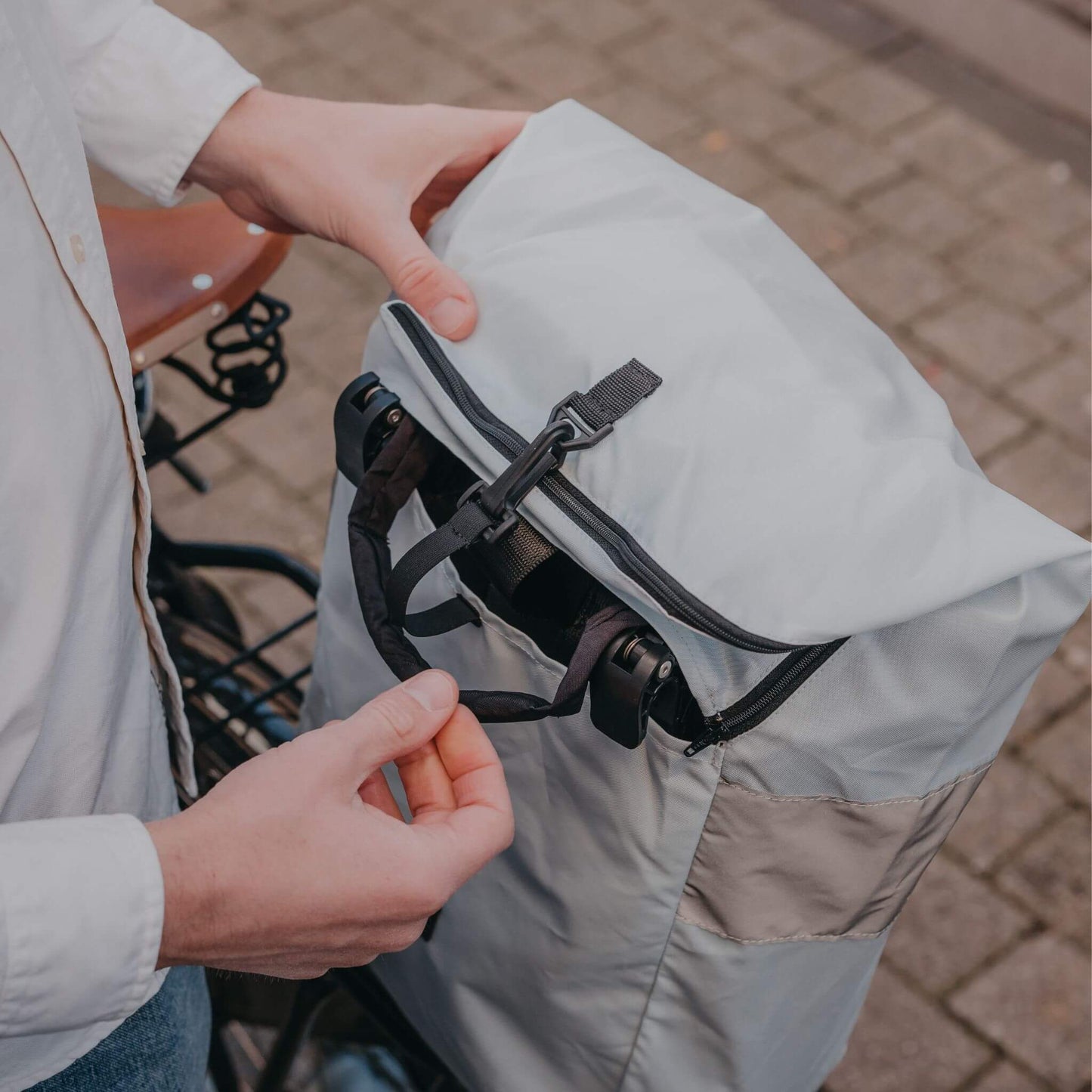 Rolltop + Fahrradhaken