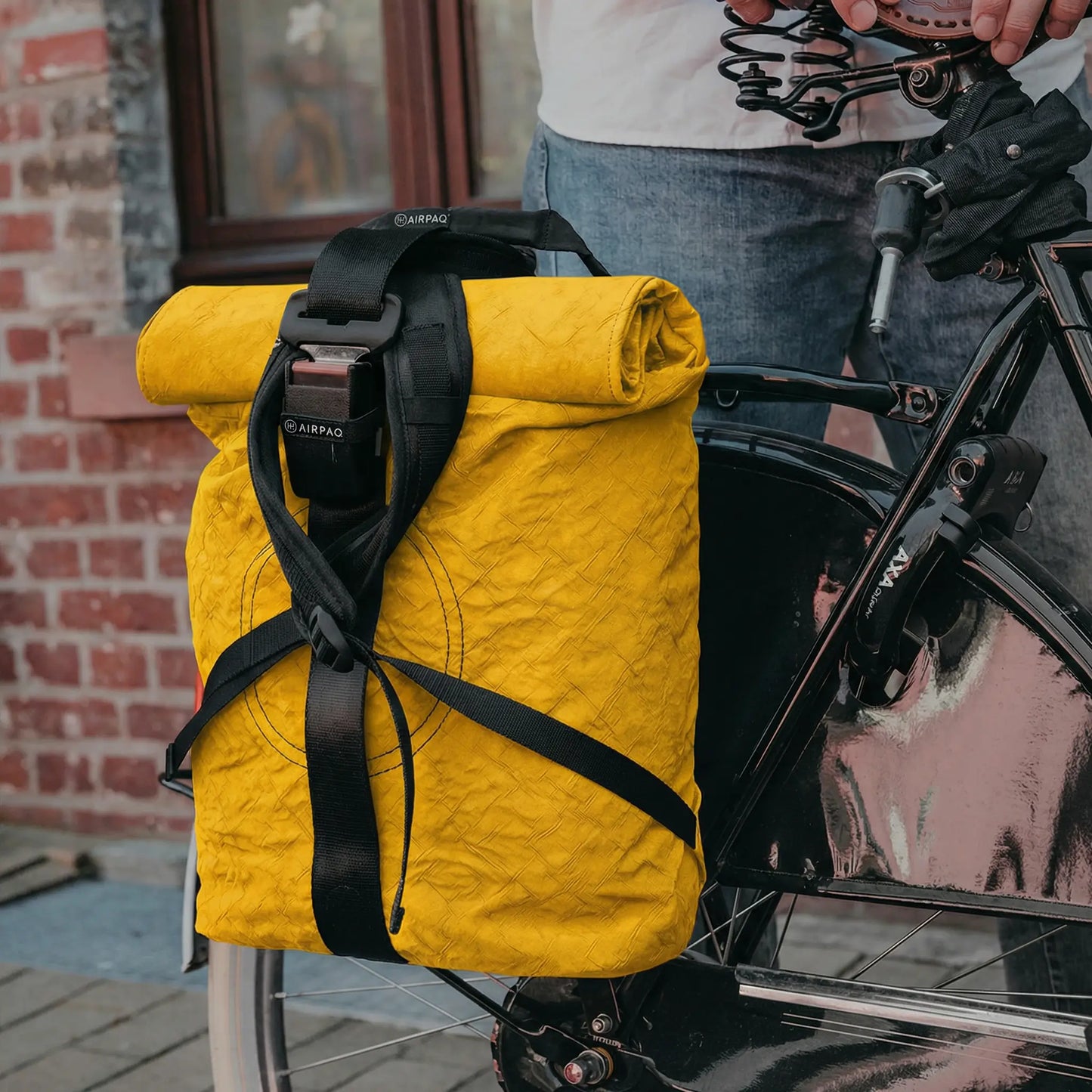 Rolltop BIQ + Fahrradhaken