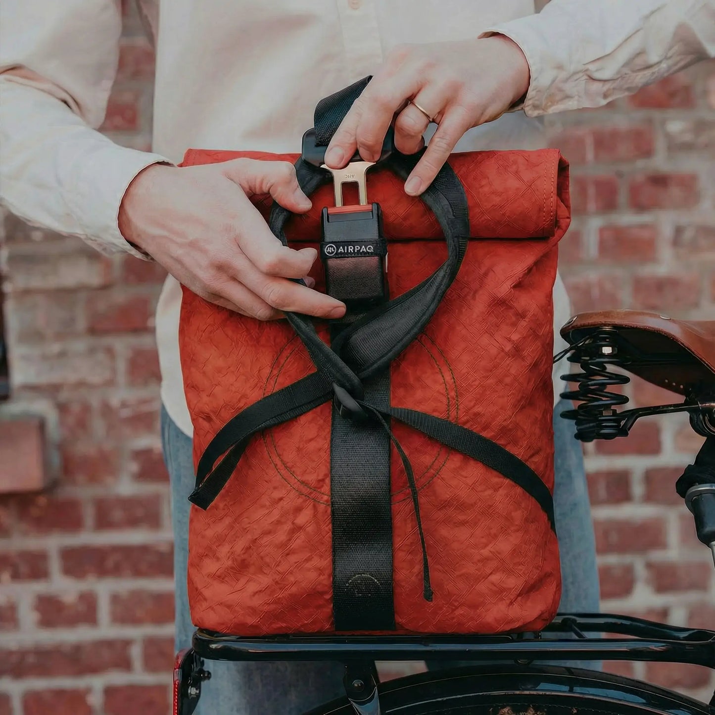 Rolltop BIQ + Fahrradhaken