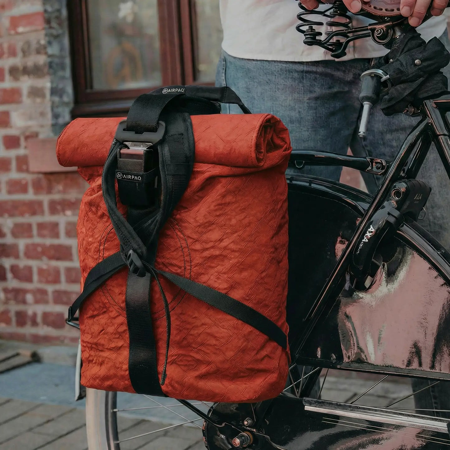 Rolltop BIQ + Fahrradhaken